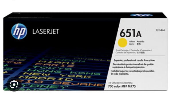 CARTOUCHE LASER HP 651A SERIE CE340A – Image 5